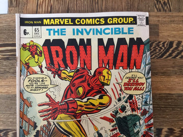 Comic - Iron Man #65 VF Marvel Comics 1968 series (back)