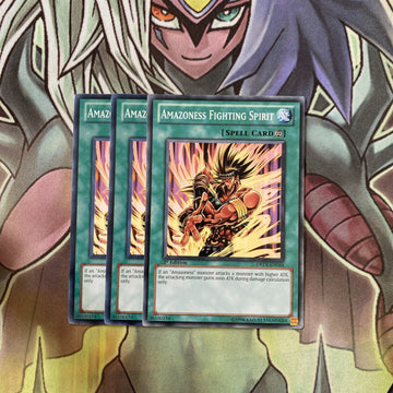 DREV-EN054 x3 Amazoness Fighting Spirit Common Excellent Condition Yugioh