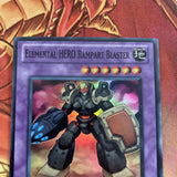 LCGX-EN047 YuGiOh Elemental Hero Rampart Blaster Super Rare 1st edition Card NM