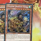 SHVA-EN013 YELLOW DRAGON NINJA YUGIOH CARDS X3