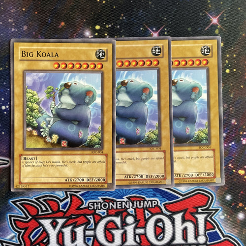 IOC-004 x3 Big Koala Common Playset Yugioh