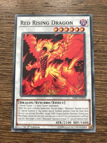 SAST-EN099 YuGiOh Card Red Rising Dragon Common NM 1st Ed