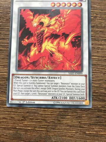 SAST-EN099 YuGiOh Card Red Rising Dragon Common NM 1st Ed (back)