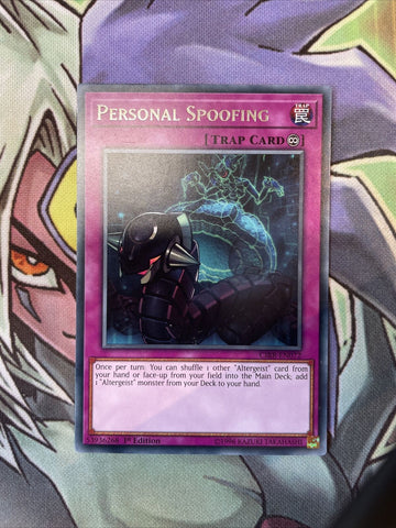 CIBR-EN072 Personal Spoofing Rare 1st Edition NM Yugioh Card