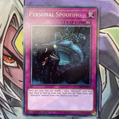 CIBR-EN072 Personal Spoofing Rare 1st Edition NM Yugioh Card