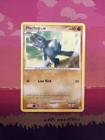 Pokemon Card Machop Diamond & Pearl Common 86/130 Near Mint