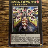 DUSA-EN013 Number 28 Titanic Moth - Ultra Rare - 1st Edition - Near Mint Yugioh