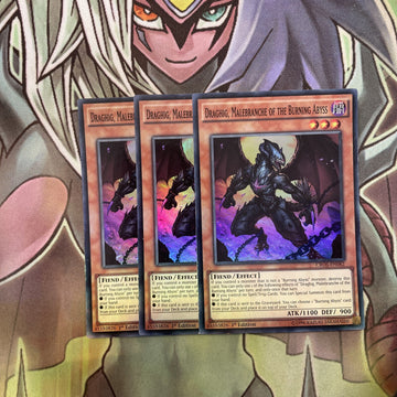 CROS-EN082 x3 Draghig, Malebranche of the Burning Abyss Super Excellent Yugioh