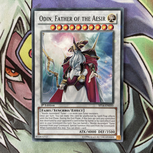 SP14-EN050 Odin, Father Of The Aesir Starfoil 1st Edition Near Mint YuGiOh Card