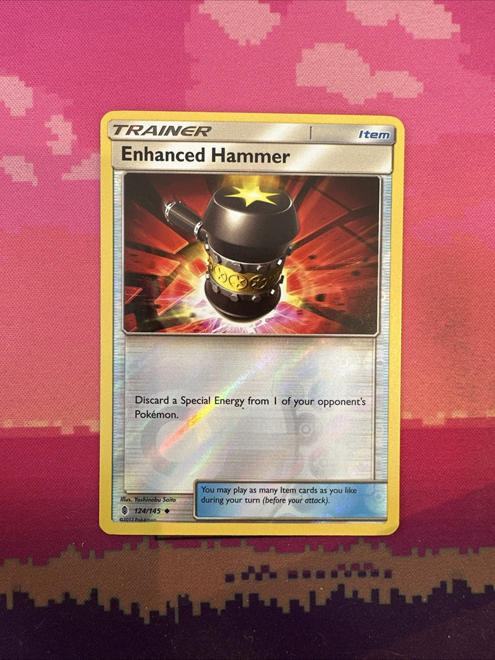 Pokemon Card Enhanced Hammer Guardians Rising Reverse Holo 124/145 Near Mint