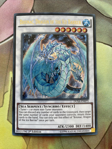 DUSA-EN073 Brionac, Dragon of the Ice Barrier Ultra Rare 1st Edition Mint YuGiOh
