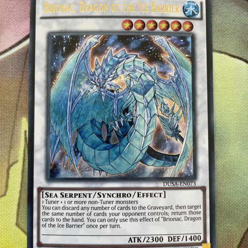 DUSA-EN073 Brionac, Dragon of the Ice Barrier Ultra Rare 1st Edition Mint YuGiOh
