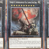 OP10 EN019 x3Number 81: Superdreadnought Rail Cannon Super Dora ommon Yugioh NM