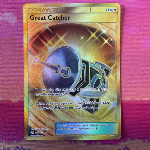 Pokemon Card Great Catcher 264/236 Secret Rare Cosmic Eclipse NM