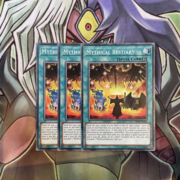 OP10-EN024 Mythical Bestiary Common x3 Excellent Condition Yugioh