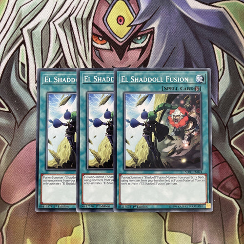 SDSH-EN024 x3 El Shaddoll Fusion Common Excellent Condition Yugioh