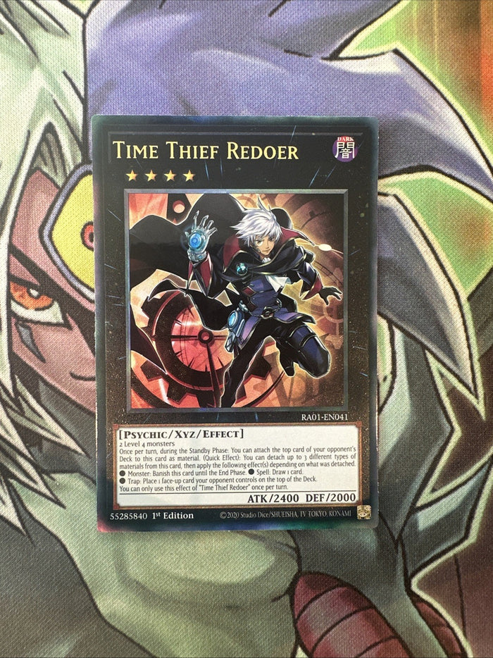 RA01-EN041 Time Thief Redoer New Ultimate Rare 1st Edition NM Yugioh Card