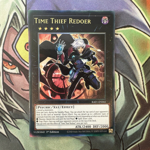RA01-EN041 Time Thief Redoer New Ultimate Rare 1st Edition NM Yugioh Card