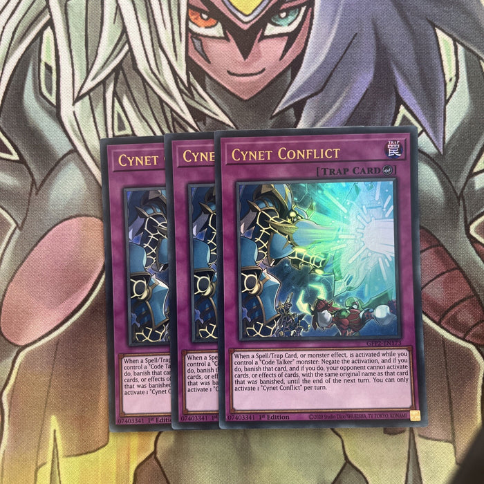 GFP2-EN173 x3 Cynet Conflict Ultra Rare Excellent Condition Yugioh