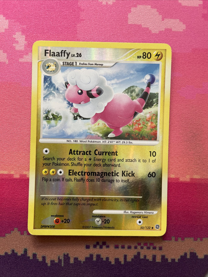 Pokemon Card Flaaffy Secret Wonders Reverse Holo 50/132 Light Play