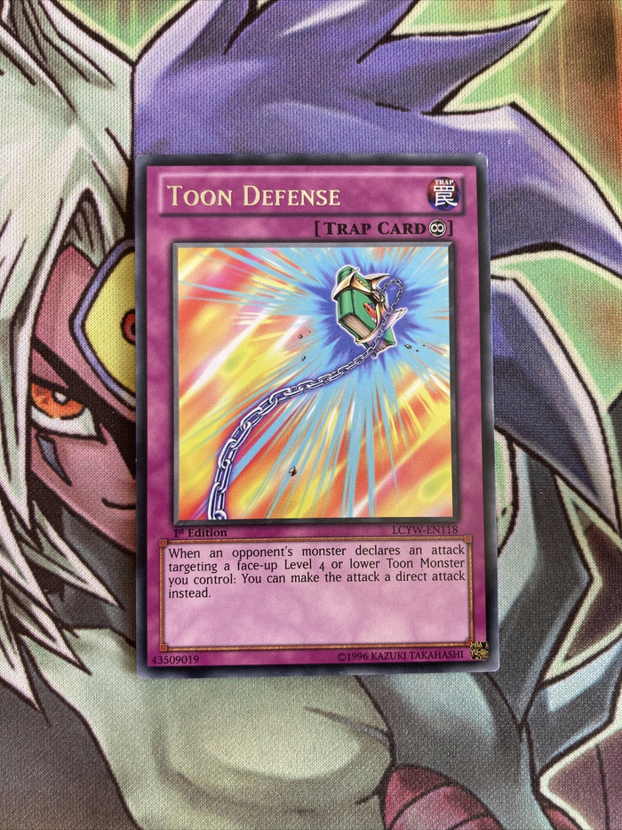 LCYW-EN118 Toon Defense Rare 1st Edition NM Yugioh Card