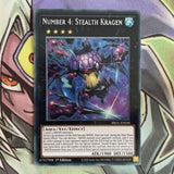 BROL-EN030 Number 4: Stealth Kragen Secret Rare 1st Edition NM Yugioh Card