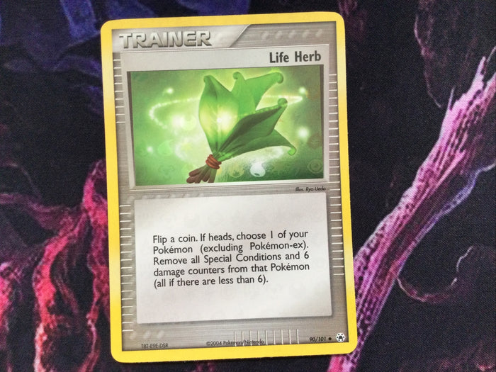 Pokemon Ex Hidden Legends Reverse Holo 90/101 Life Herb See Pics!