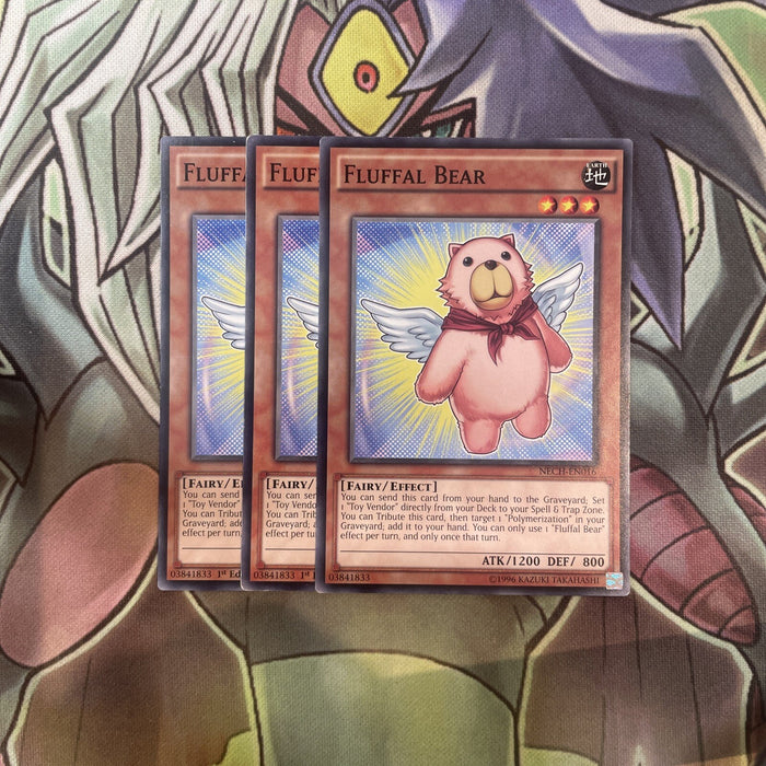 NECH-EN016 Fluffal Bear Common x3 1st Edition Near Mint Yugioh