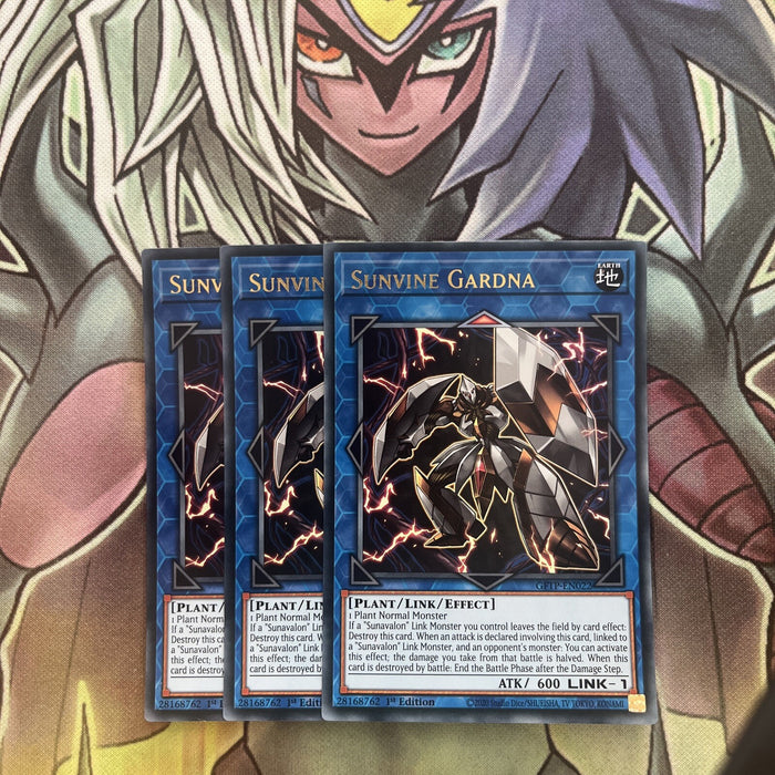 GFTP-EN022 x3 Sunvine Gardna Ultra Rare Excellent Condition Yugioh
