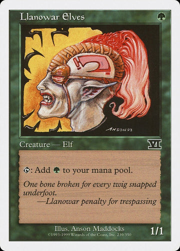 Llanowar Elves - Sixth Edition Excellent Magic MTG