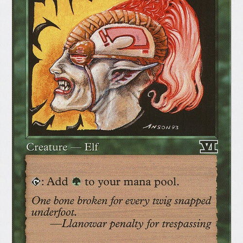 Llanowar Elves - Sixth Edition Excellent Magic MTG