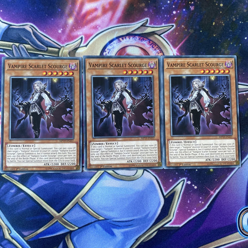 MP19-EN237 x3 Vampire Scarlet Scourge Yugioh Playset