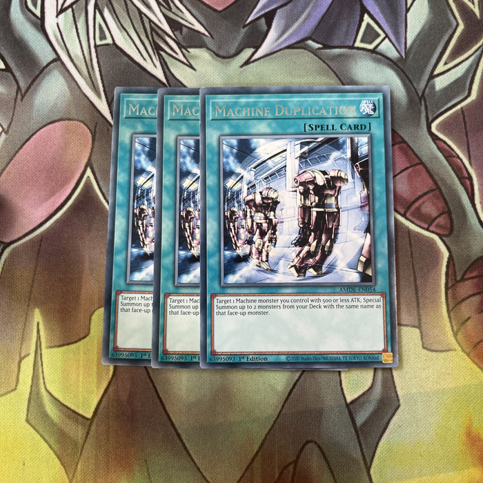 AMDE-EN054 x3 Machine Duplication Rare Excellent Condition Yugioh