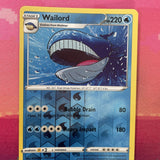 Pokemon Card Wailord Crown Zenith Reverse Holo Rare 032/159 Near Mint