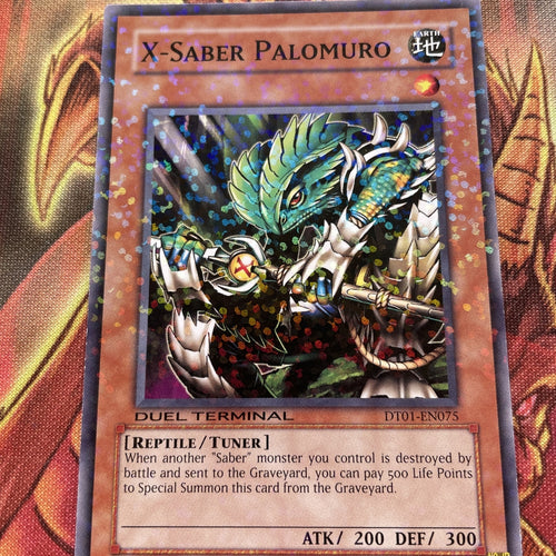 DT01-EN075 Yu Gi Oh X-Saber Palomuro Rare Duel Terminal LP Yugioh Card