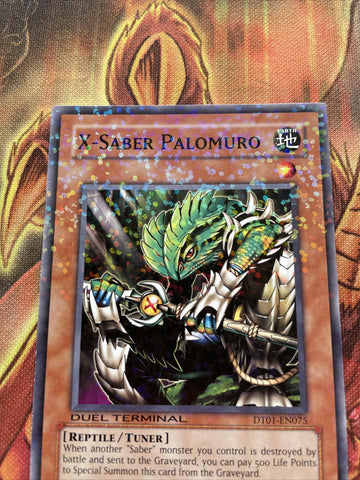 DT01-EN075 Yu Gi Oh X-Saber Palomuro Rare Duel Terminal LP Yugioh Card (back)