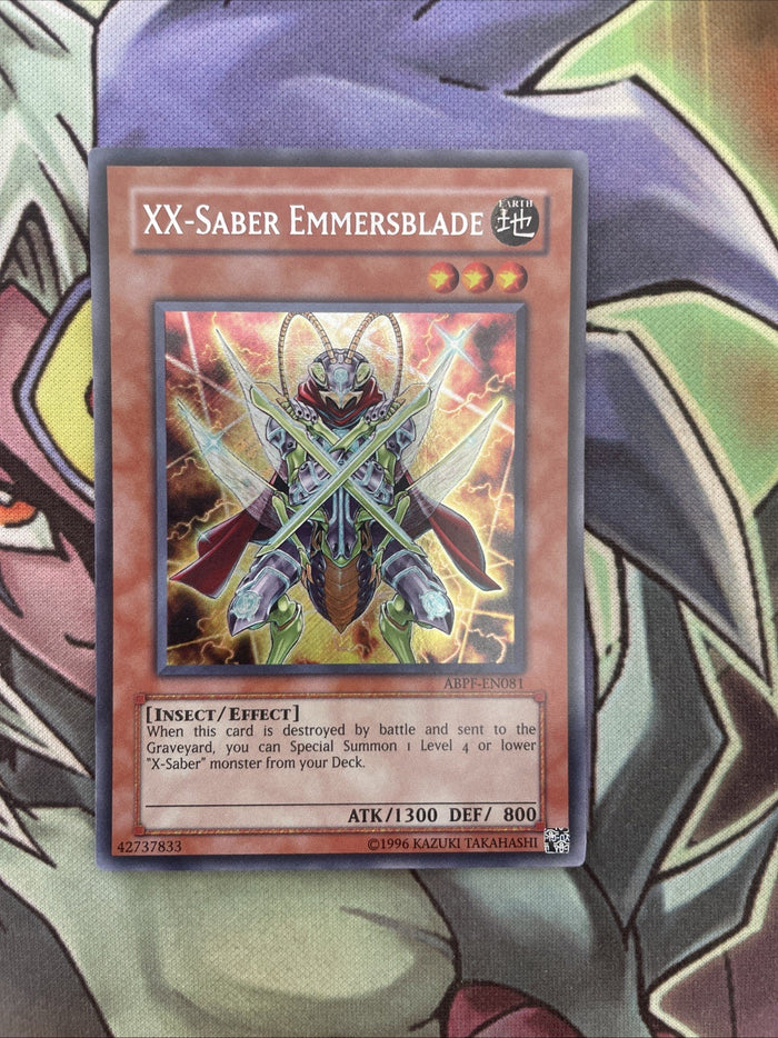 ABPF-EN081 XX-Saber Emmersblade Secret Rare Unlimited Edition NM Yugioh Card