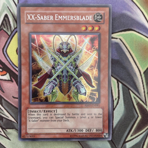 ABPF-EN081 XX-Saber Emmersblade Secret Rare Unlimited Edition NM Yugioh Card