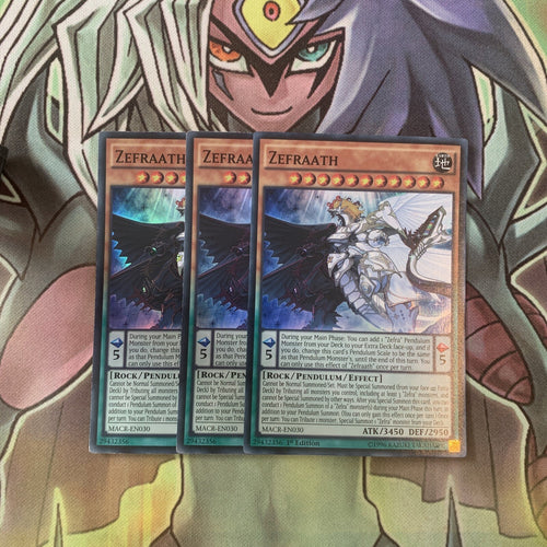 MACR-EN030 x3 Zefraath Super Rare Excellent Condition Yugioh