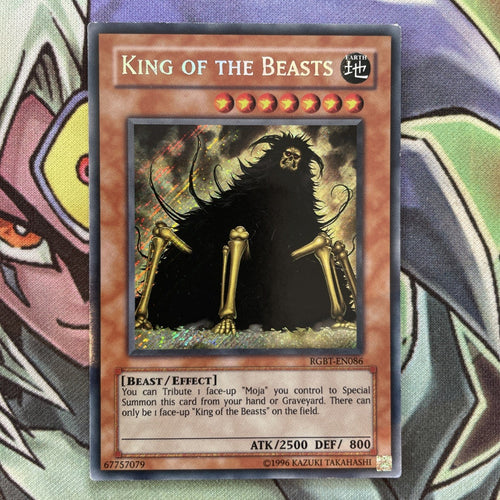 RGBT-EN086 King Of The Beasts Secret Rare Unlimited Edition NM Yugioh Card
