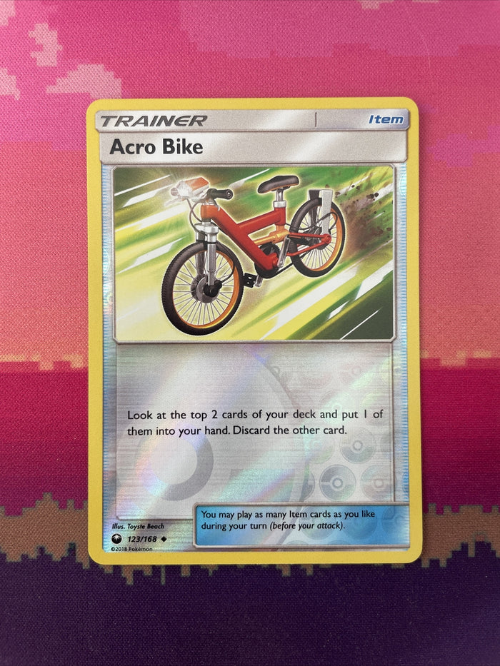 Pokemon Card Acro Bike Celestial Storm Reverse Holo 123/168 Near Mint