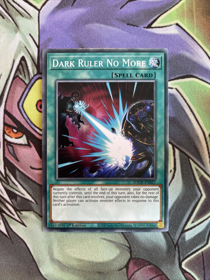 SDCH-EN027 Dark Ruler No More Common 1st Edition NM Yugioh Card