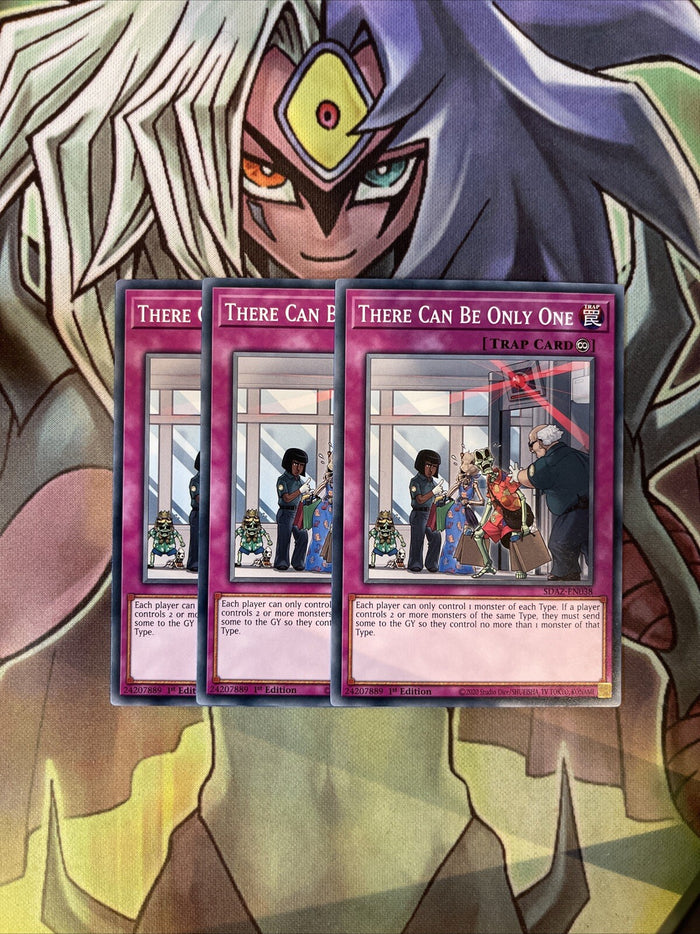 SDAZ-EN038 x3 There Can Be Only One Common  Excellent Condition Yugioh