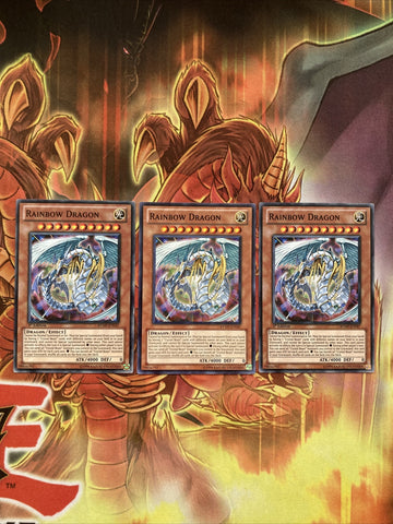 RYMP-EN047 x3 Yu-gi-oh! Rainbow Dragon Yugioh Card