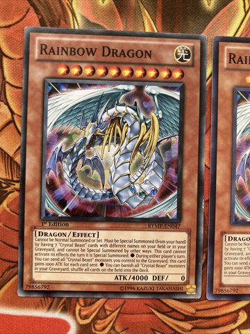 RYMP-EN047 x3 Yu-gi-oh! Rainbow Dragon Yugioh Card (back)