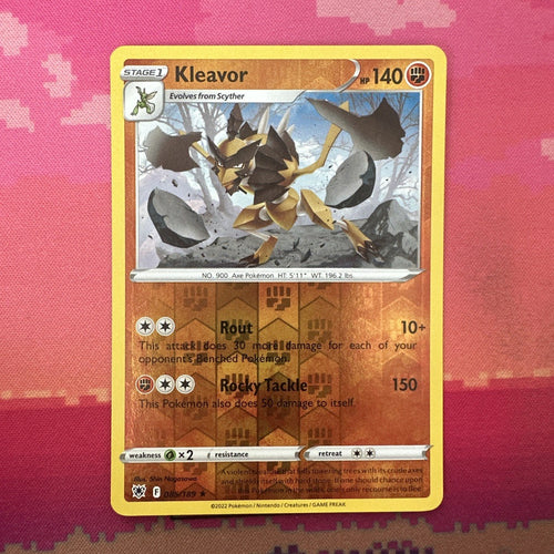 Pokemon Card Kleavor Astral Radiance Reverse Holo Rare 085/189 Near Mint