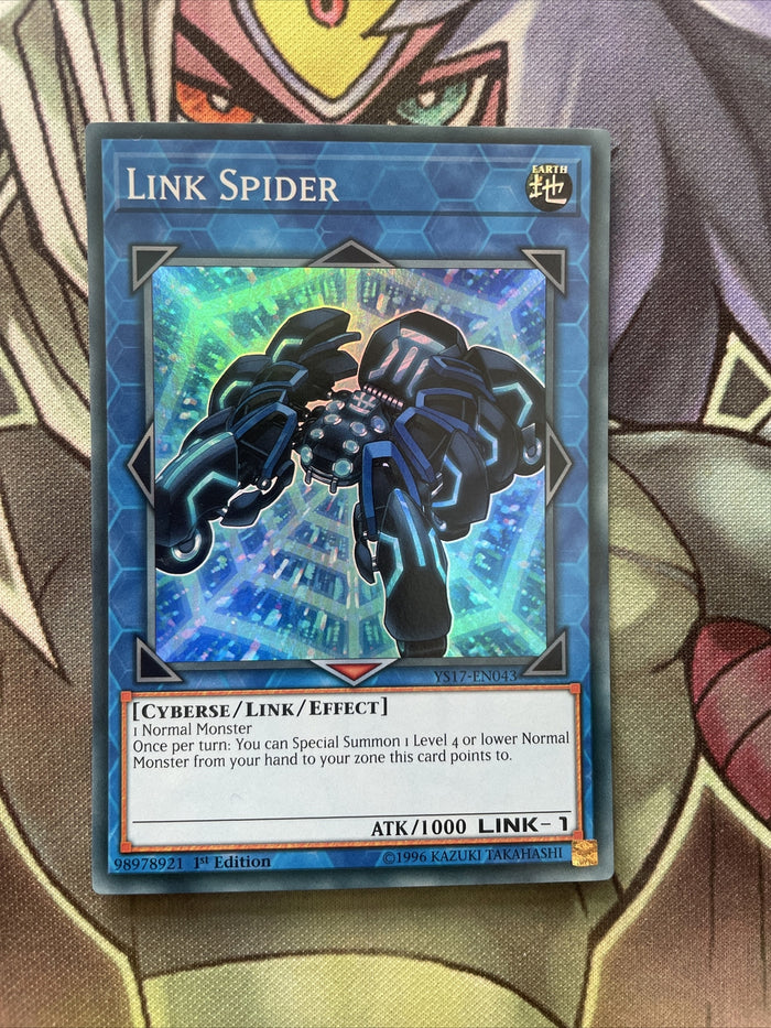YS17-EN043 Link Spider Super Rare 1st Edition NM Yugioh Card