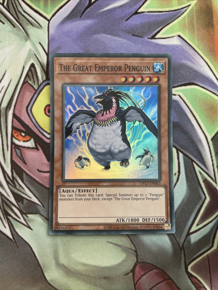 OP17-EN005 The Great Emperor Penguin Super Rare UNL Edition NM Yugioh Card