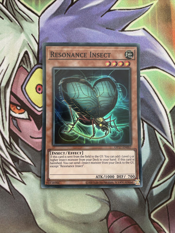OP17-EN007 Resonance Insect Super Rare UNL Edition NM Yugioh Card