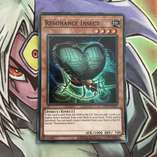 OP17-EN007 Resonance Insect Super Rare UNL Edition NM Yugioh Card